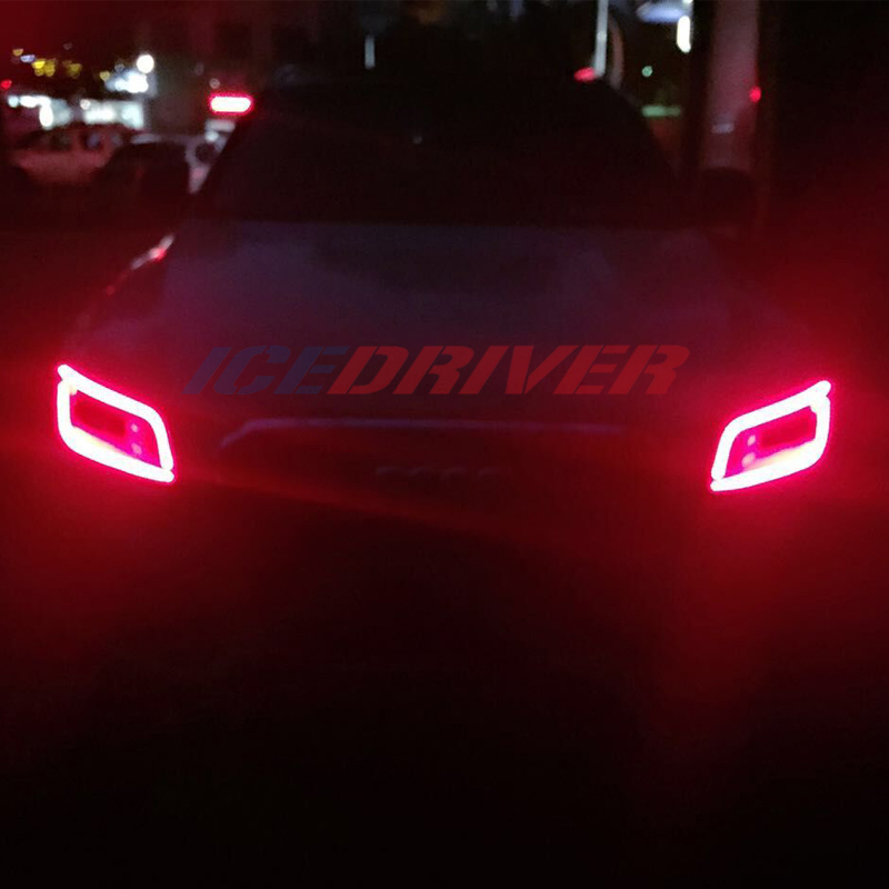 改装led蓝色七彩日行灯