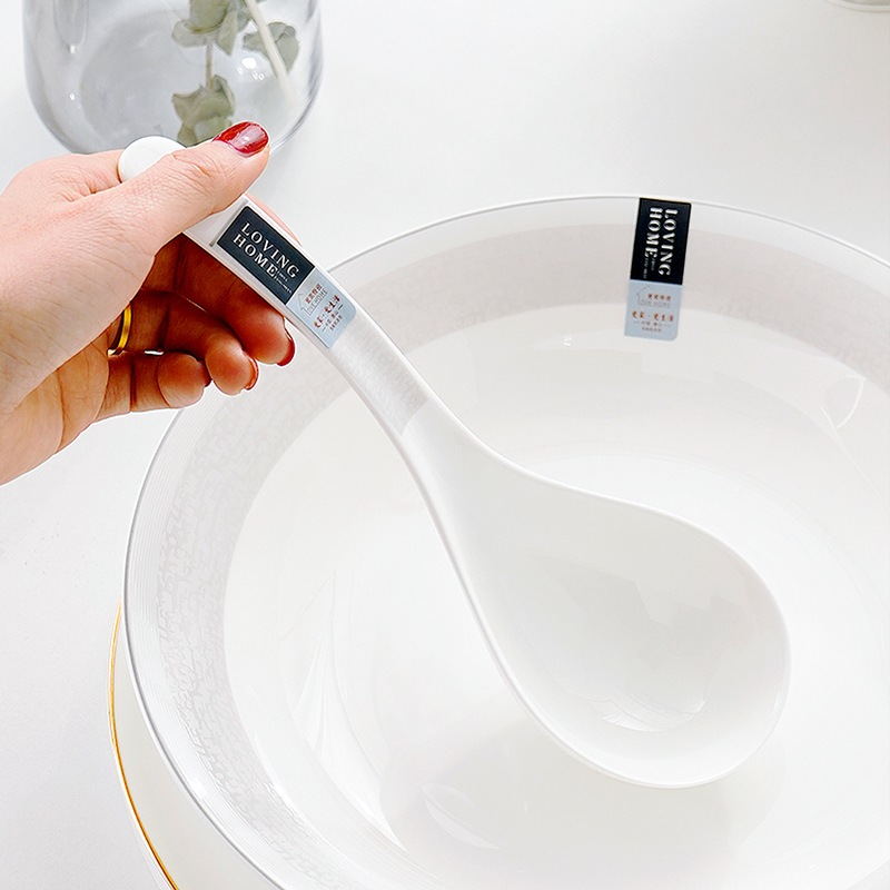 唐山骨瓷简悦新款大汤勺