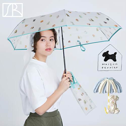 日本萌宠防晒便携短长柄雨伞