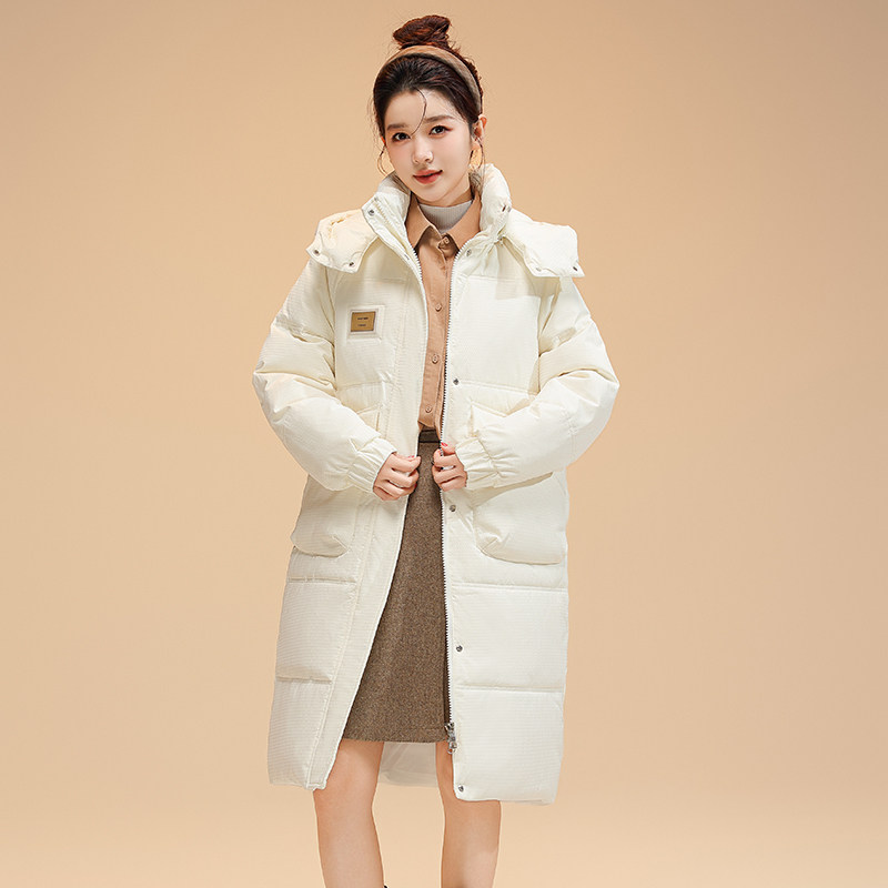 羽绒棉服女中长款学生冬季韩版宽松加厚棉袄2025新款装色棉衣外套