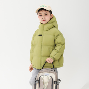 巴拉可儿童装鹅绒服冬季极寒加厚羽绒服儿童中大童三防保暖面包服