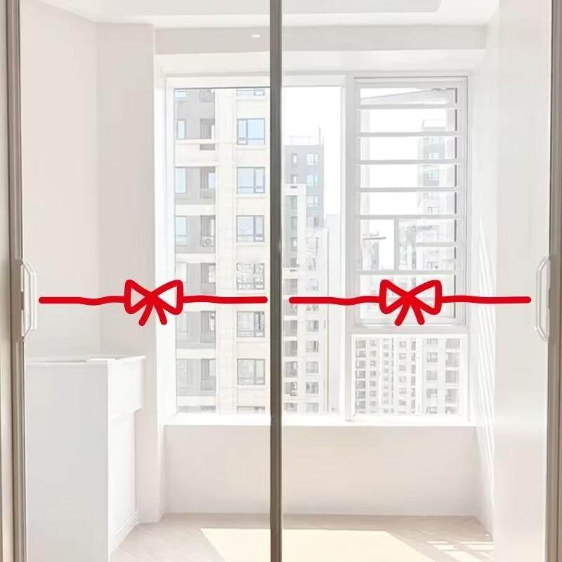 创意蝴蝶结可爱玻璃门贴纸防撞 厨房移门浴室门房门个性装饰贴纸,家居饰品,软装墙贴,淘宝优惠券,粉丝福利购,淘宝优惠卷