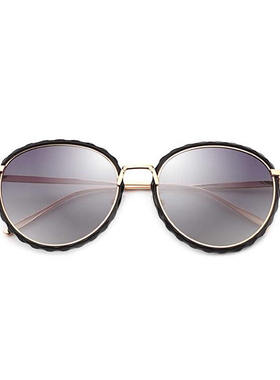 墨镜圆脸韩版偏光街拍太阳眼镜