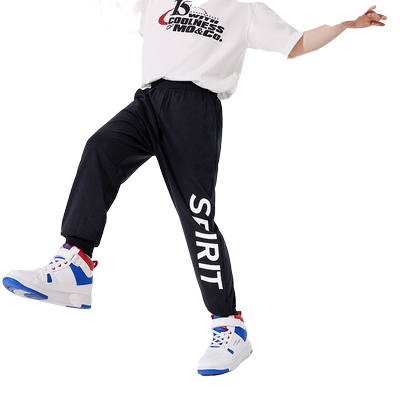 巴拉巴拉男童运动裤大童速干裤防蚊裤儿童长裤夏装新款童装裤子小