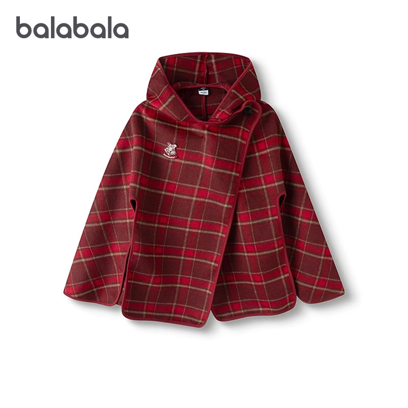 哈利波特IP巴拉巴拉女童外套儿童红色上衣大童披风2025秋冬新款潮,童装/婴儿装/亲子装,普通外套,淘宝优惠券,粉丝福利购,淘宝优惠卷