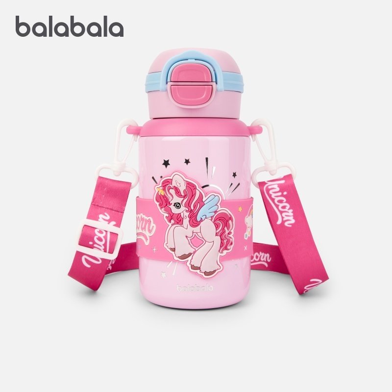 商场同款巴拉巴拉儿童保温杯女童吸管直饮杯卡通杯套冬季便携新款,婴童用品,儿童水杯,淘宝优惠券,粉丝福利购,淘宝优惠卷