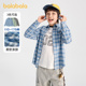 童装 男童女童衬衣春秋款 巴拉巴拉儿童格子衬衫 薄外套 商场同款