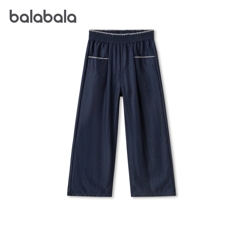 商场同款巴拉巴拉儿童裤子女童直筒长裤中大童运动裤2026夏季新款