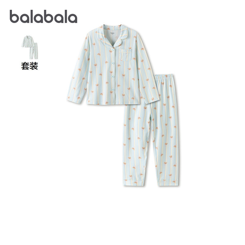 巴拉巴拉套装女童睡衣中童家居服