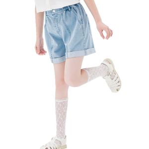 巴拉巴拉女童牛仔短裤大童纯棉五分裤儿童裤子夏装夏季新款童装潮