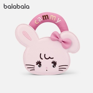 巴拉巴拉儿童休闲包女童卡通手提包可爱小兔子斜挎包2026新款包包