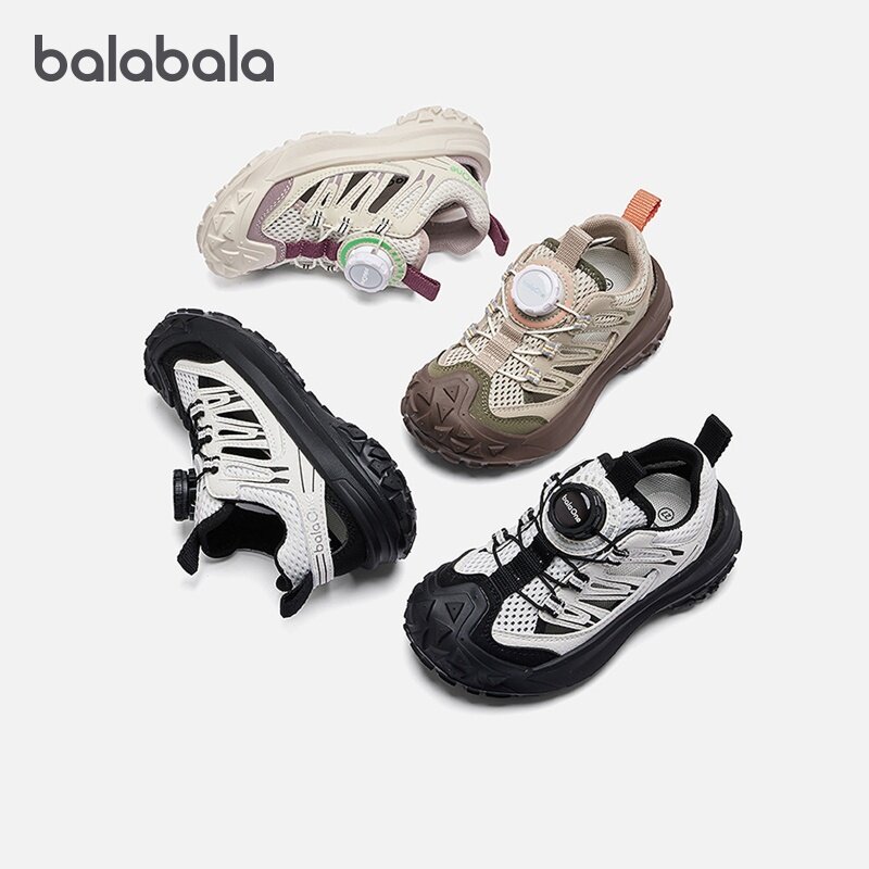 巴拉巴拉儿童慢跑鞋男女童网面透气运动鞋宝宝鞋子2026夏季新款小