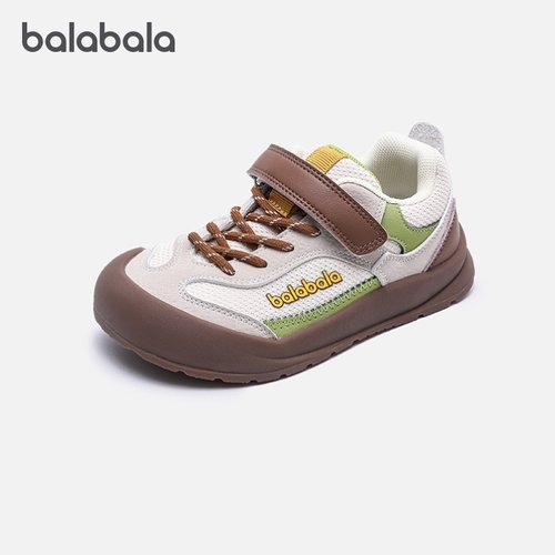 巴拉巴拉童鞋儿童户外鞋透气运动鞋春秋男童女童低帮鞋子2025新款