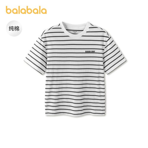 巴拉巴拉短袖t恤男女童速干纯棉