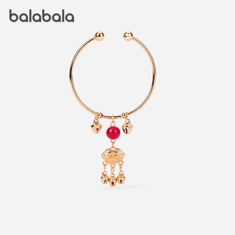 巴拉巴拉儿童饰品女童手镯宝宝配饰金属锁国风铃铛吊坠2026新年款,童装/婴儿装/亲子装,发饰,淘宝优惠券,粉丝福利购,淘宝优惠卷