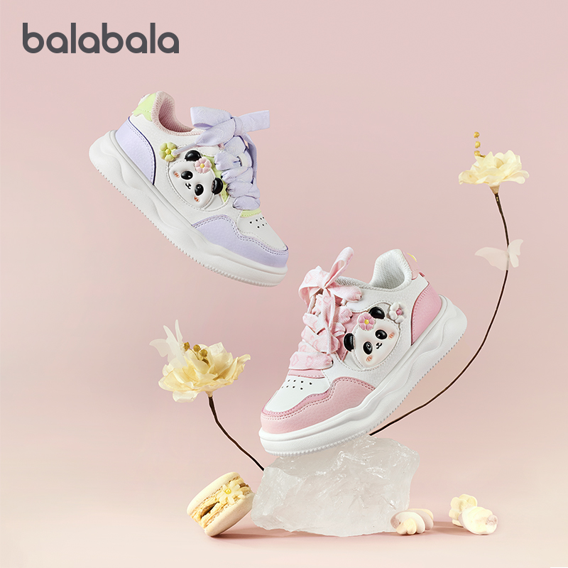 女童防滑板鞋中大童软底小白鞋春