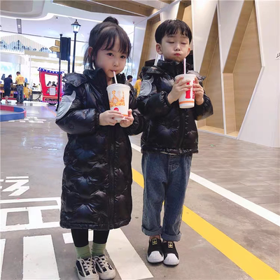龙凤胎兄妹装儿童羽绒服姐弟装中长款男女童羽绒外套中大童冬装