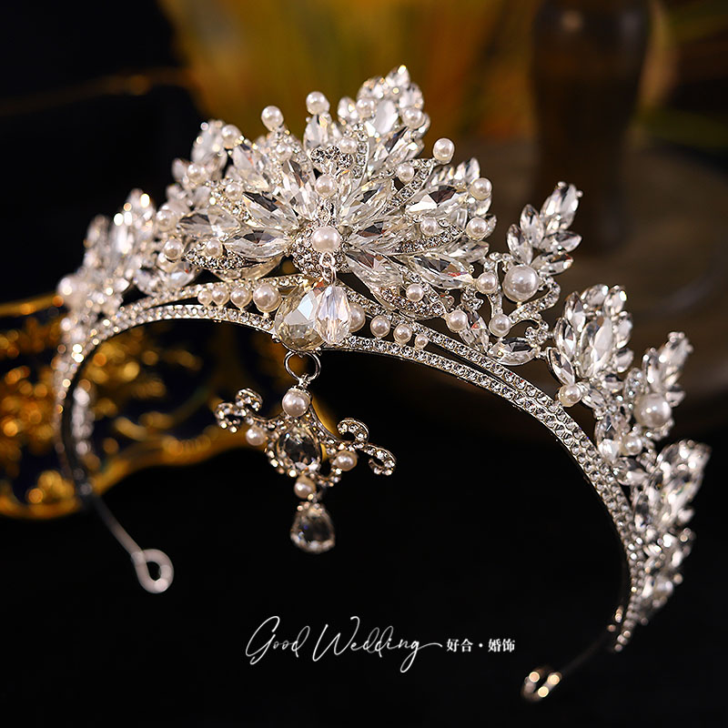 新款闪亮合金孔雀大皇冠