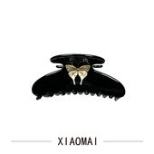 品质同款 法式 格调复古灵动蝴蝶抓夹高级感夜色金蝶醋酸鲨鱼夹女