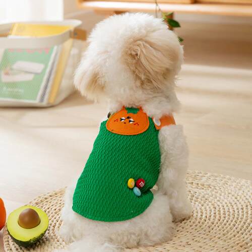 夏狗狗衣服水季贴果布系列牵引吊春带薄款猫咪小型犬外2404SXMJ出