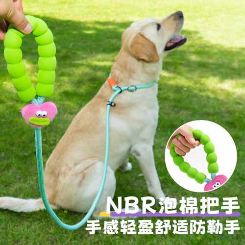 新款卡通糖果色动物尼龙p绳狗狗