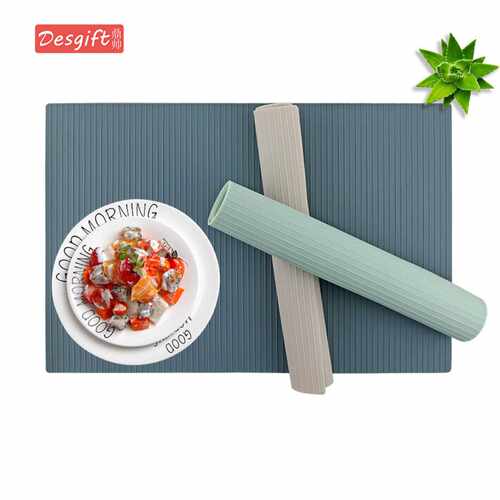 45x30条纹沥水餐垫加厚硅胶垫