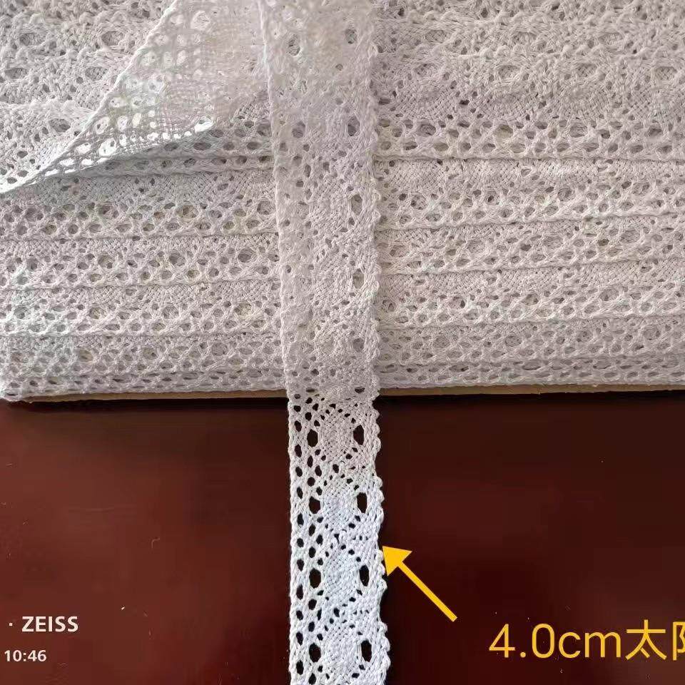 60米边/360蕾丝花辅料装花饰手工沙发垫床单窗帘布665米料棉边diy