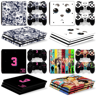 游戏机 PS4 PRO主机全包贴纸 手柄贴纸 卡通膜skin sticker