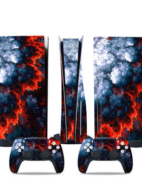 PS5全身贴纸 星空款 中性款 炫彩贴膜 卡通贴纸 痛贴 光驱 数字版