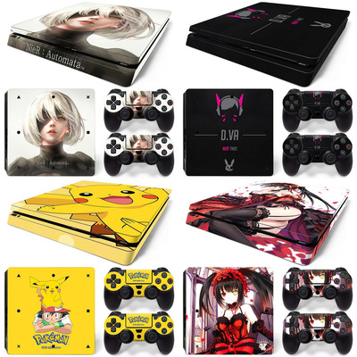PS4 Slim 游戏机全身贴纸彩贴  skin sticker 个性贴 创意保护膜