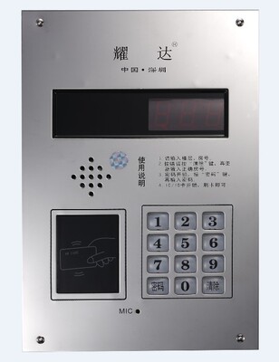 原装耀达二线制数码刷卡主机 63*8 楼宇对讲主机型号2639SEB-I