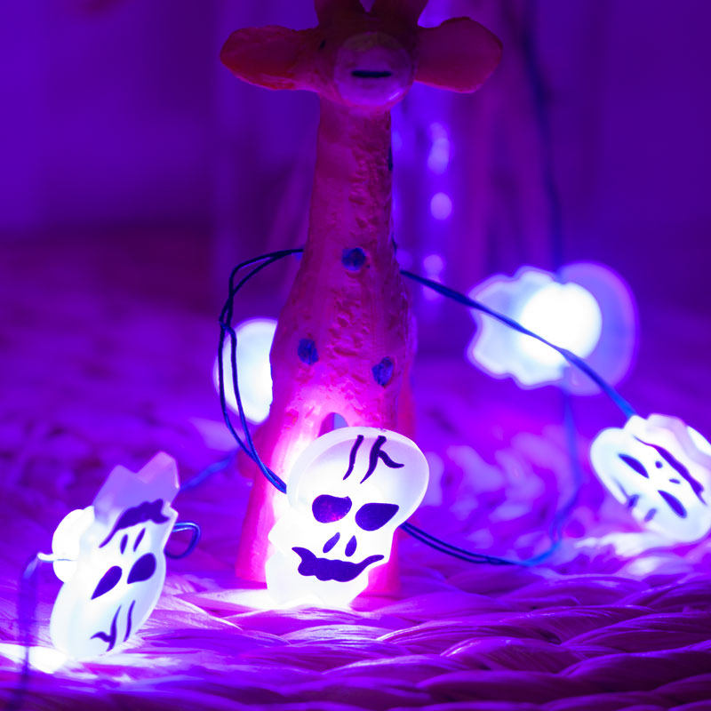 led Skull Modeling lights Coloured lights Sky star arrangement special scene Room decorate Pendant Lamp string outdoorsin the Festive supplies/Gift , Decorative lights  category - from Buy2taobao.com to provide professional Taobao agent buy service