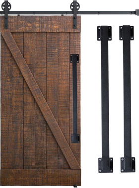 方管门把手中式复古磨砂黑色大门木门移门拉手谷仓门明装特长拉手