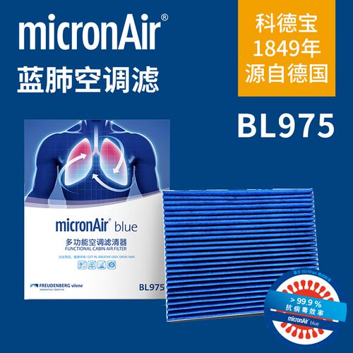 科德宝BL975适配福克斯蒙迪欧金牛座锐界锐际探险者蓝肺空调滤芯