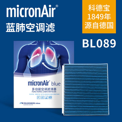 科德宝蓝肺空调滤芯BL089适配哈弗H6大狗F7枭龙 VV5摩卡蓝山好猫