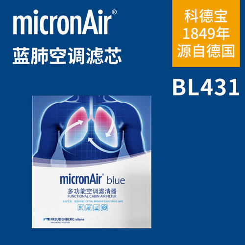 科德宝蓝肺空调滤芯BL431适配比亚迪汉DM-i 汉DM-p 汉EV e9空调格