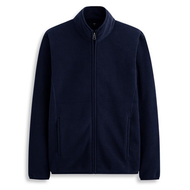 早春摇粒绒外套男装双面绒夹克拉链衫加厚保暖开衫抓绒柔软上衣