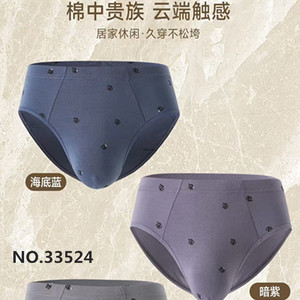 普利诗内裤男纯棉三角裤头两条装