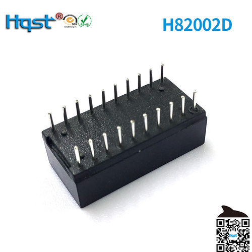 H82002D对应H2002DG/20PT1024SX/20PIN百兆单口网络隔离变压器