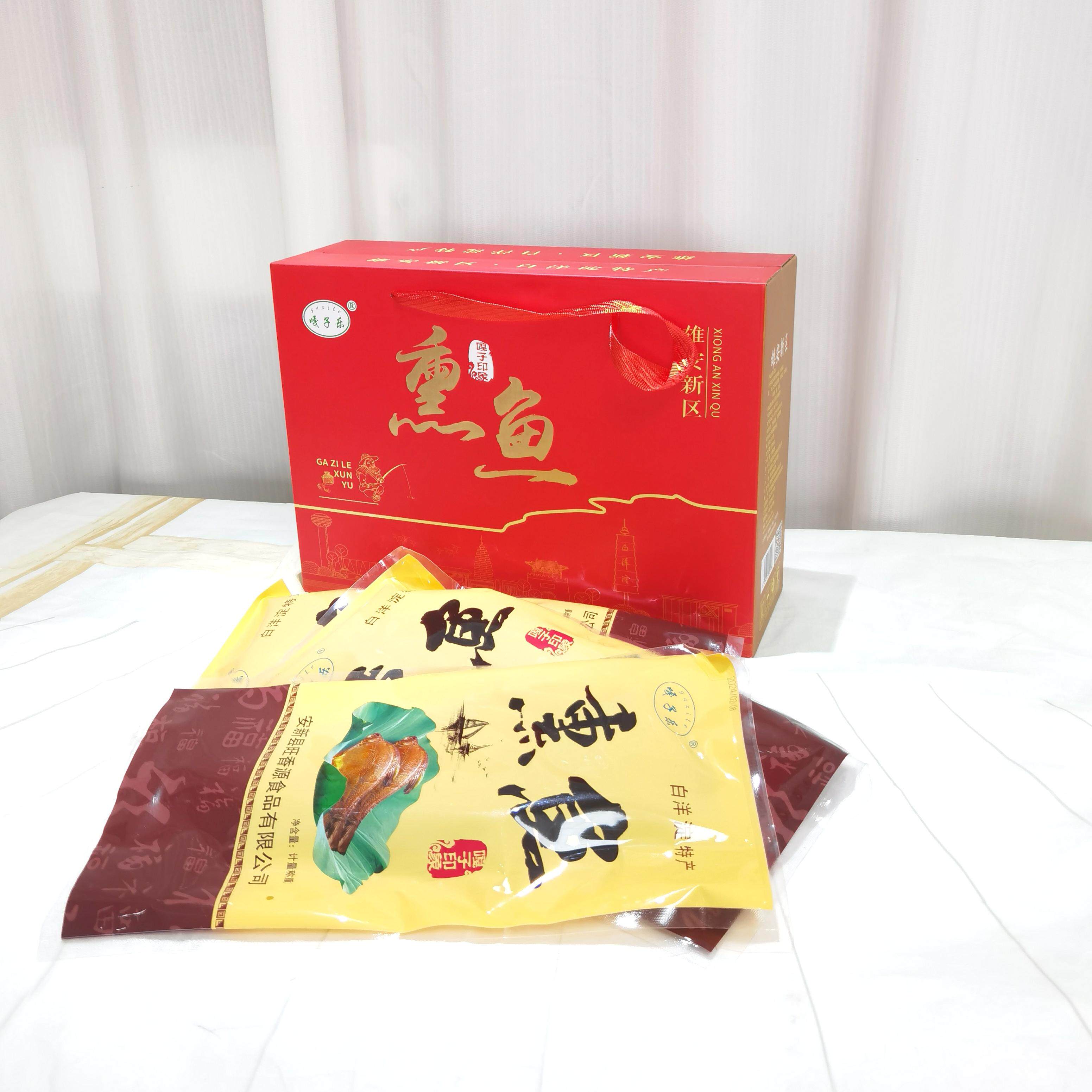 雄安新区白洋淀熏鱼 武昌鱼 高温杀菌真空包装 3-4条装保质期半年