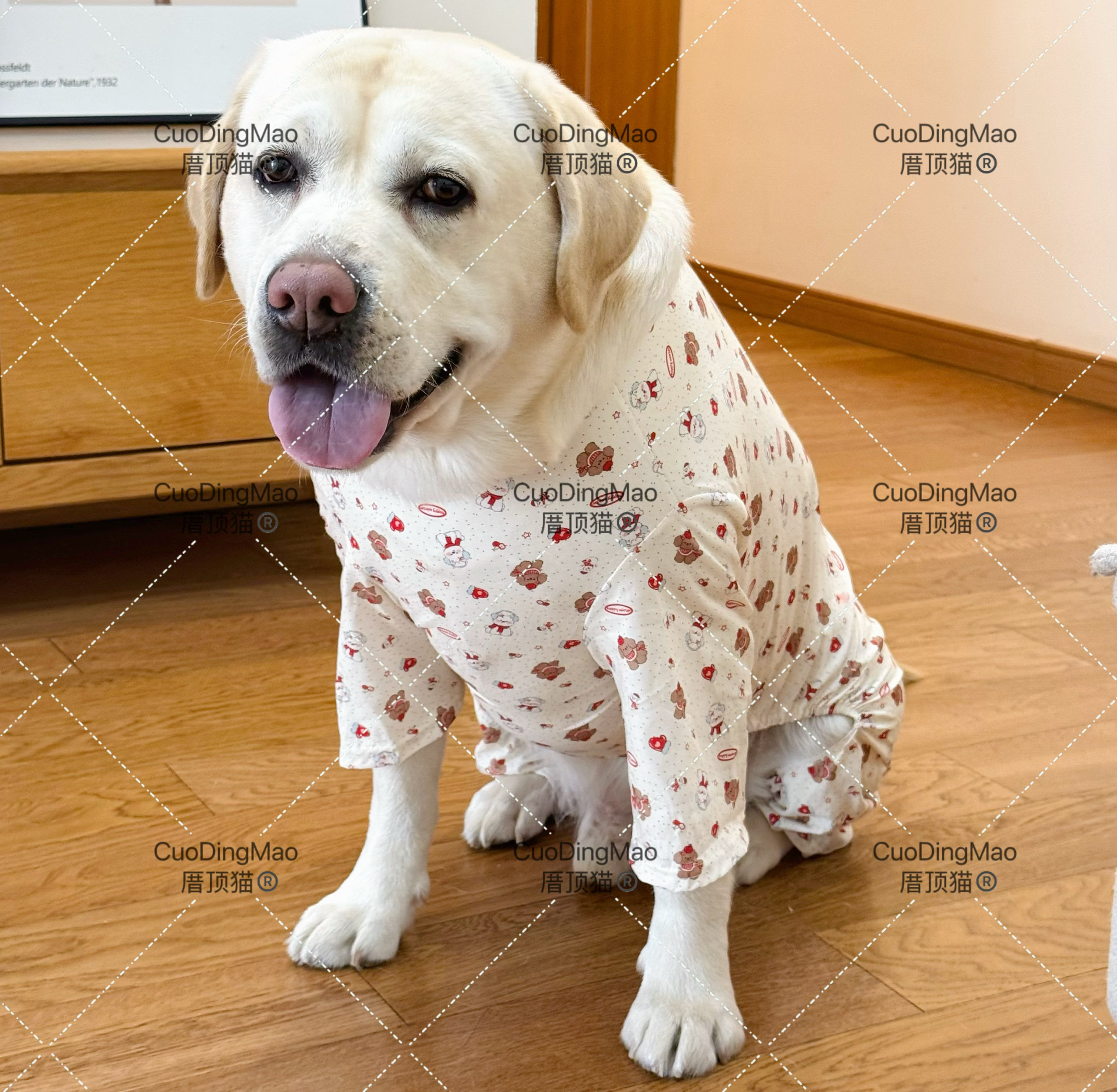 大型犬四脚衣夏季薄款衣服拉布拉多金毛萨摩耶家居服防晒感冒衣服