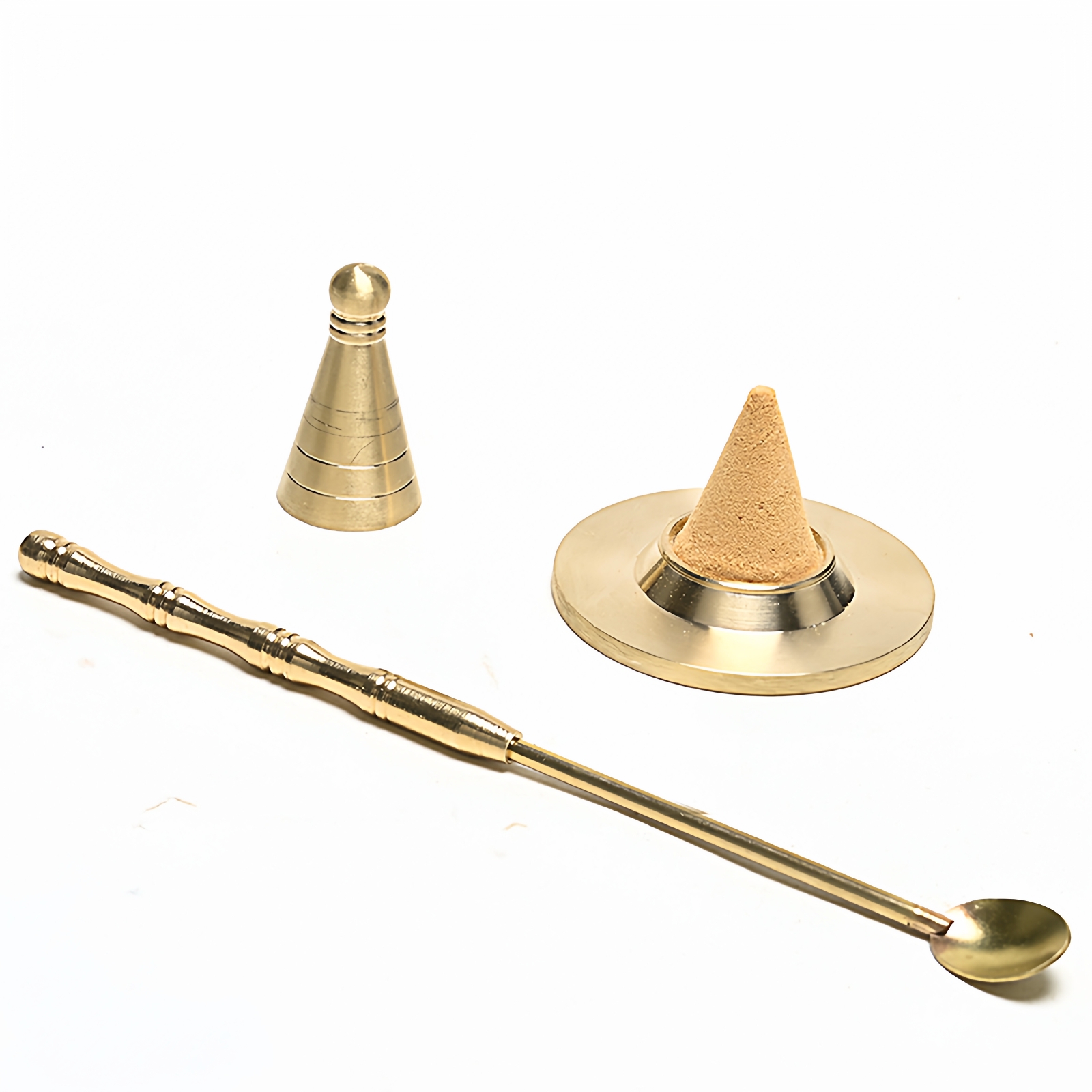 纯铜三件套塔香模具手工香塔香道