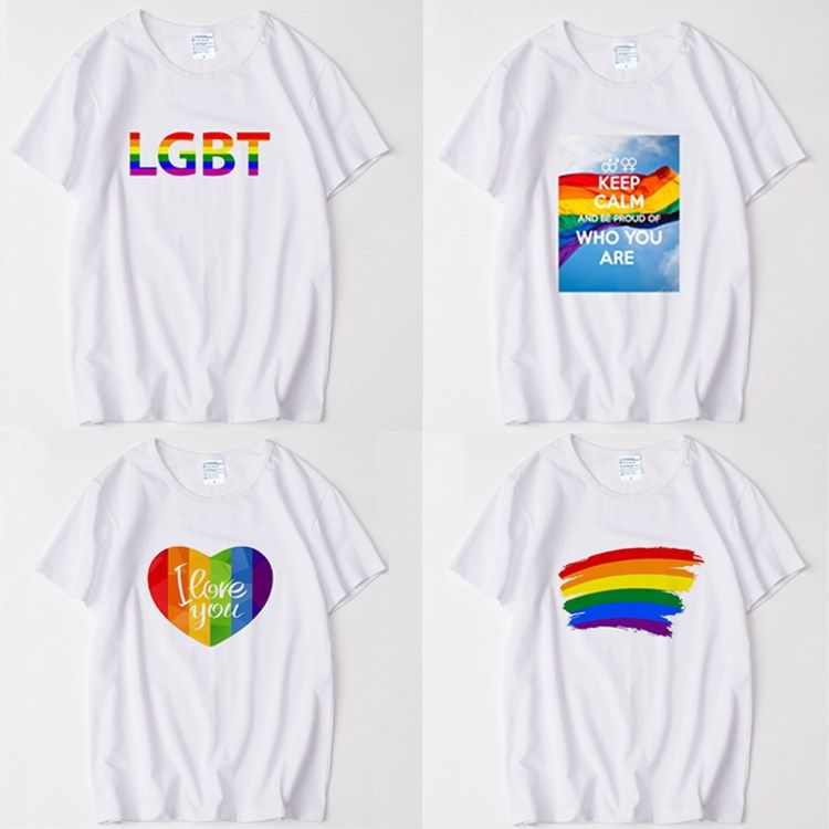 lesbia彩虹同志情侣装同性恋GAY男女衣服跨性别者LGBT短袖T恤尊重在类目 男装, T恤中 - 来自Buy2taobao.com提供专业的淘宝代购服务