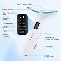 Red Light Face & Neck Beauty Device Facial Massager Tool thumbnail 4