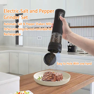 Kitchen Electric Rechargeable Grinder Gadgets Salt&Pepper