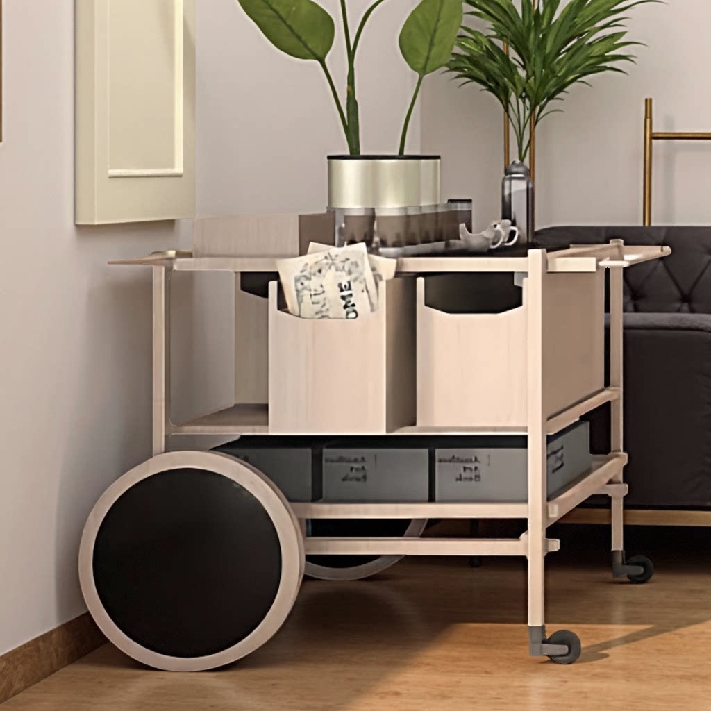 现代简约多功能餐车厨房置物架储物推车带轮移动收纳车沙发边茶几