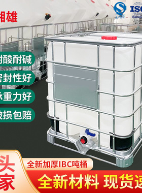 湘雄厂家抗静电全新吨桶蓝色黑色双层1000L食品级IBC吨桶湖南上海