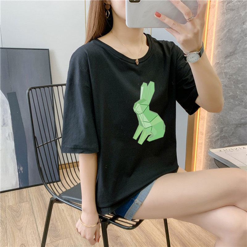 White cotton short sleeve t-shirt female 9 colors new summer T-shirt net red ins super fire top