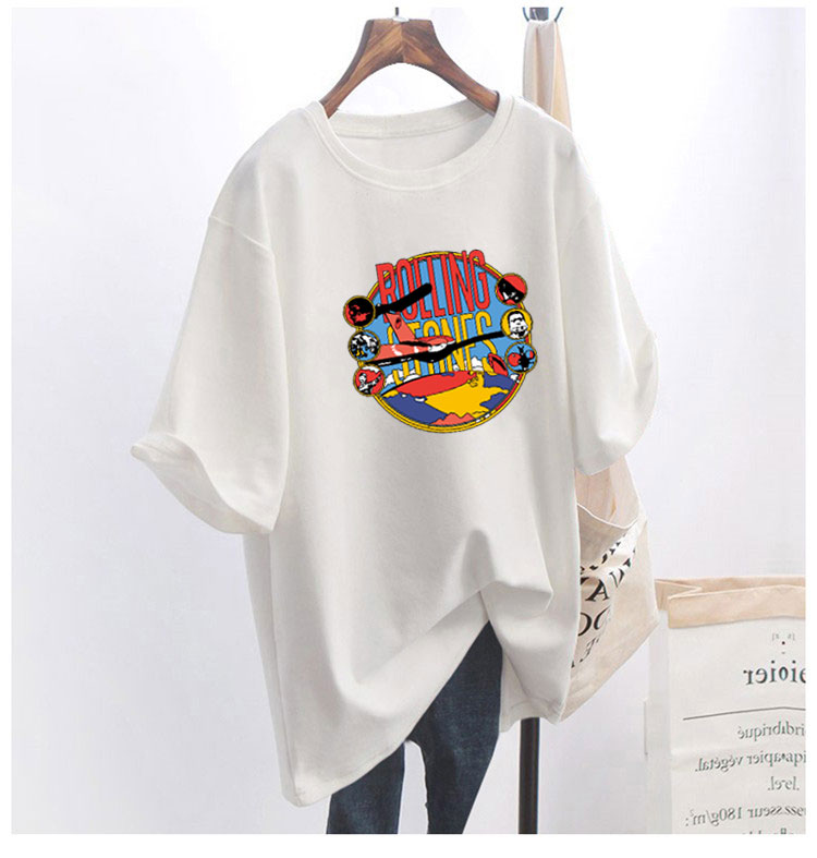 5 colors summer fat mm200kg plus size medium length 26pcs cotton Korean Short Sleeve T-Shirt