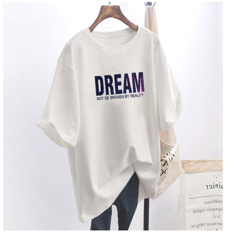 5 colors summer fat mm200kg plus size medium length 26pcs cotton Korean Short Sleeve T-Shirt